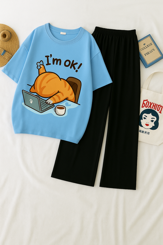 I'm OK Sleeping Cat Set