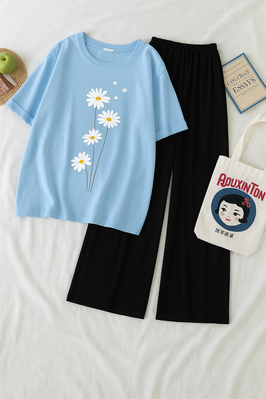 Daisy Bloom Printed Combo