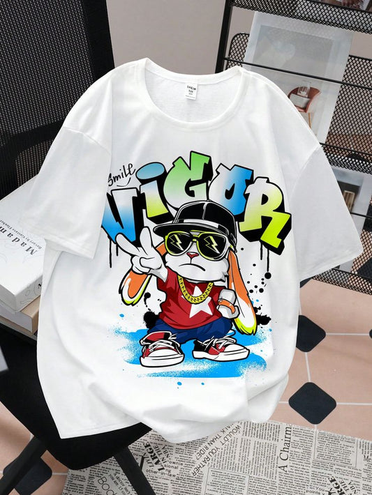 Street Gamer Tee – Retro Vibe White