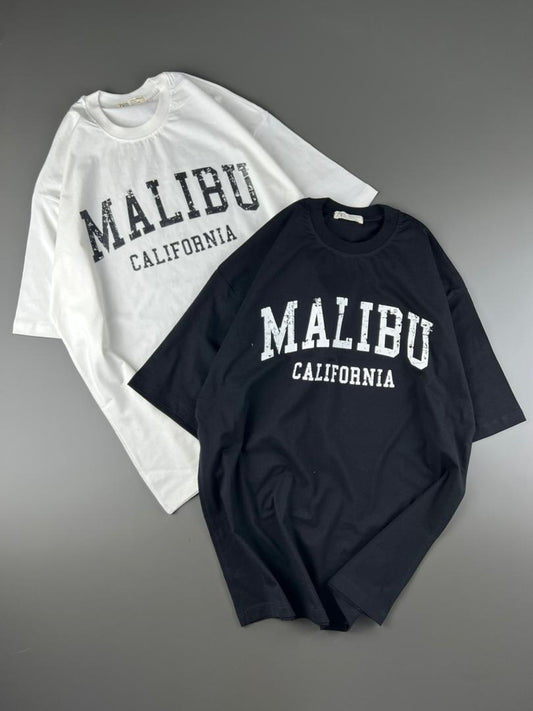 Malibu Vintage Vibe Tee Set – White, Olive, Navy & beige