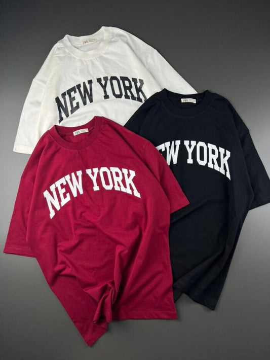New York Statement Tee Pack – White, Red & Black