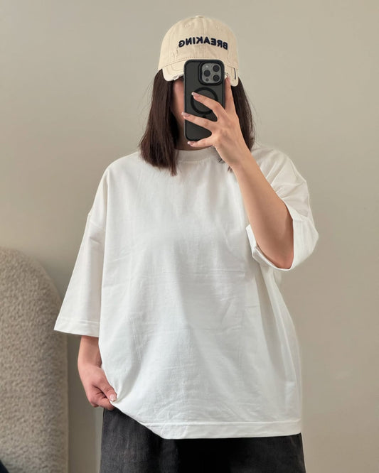 ZODIC Oversized Tee – Pure White