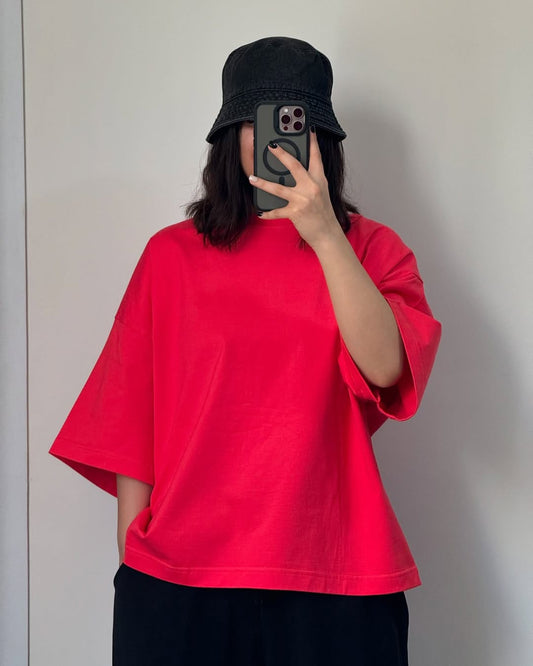 ZODIC Oversized Tee – Cherry Red