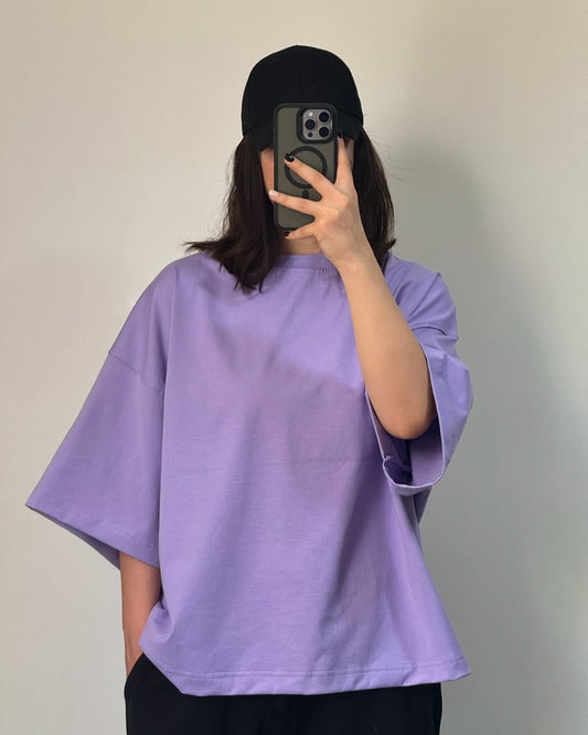 ZODIC Oversized Tee – Lavender Mist