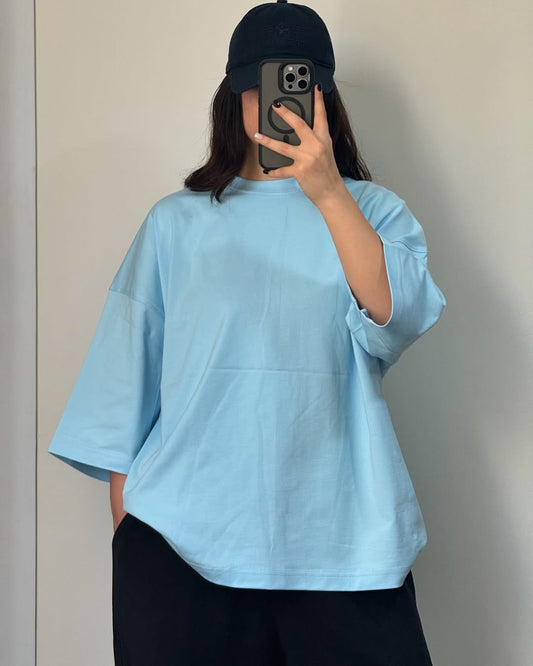 ZODIC Oversized Tee – Sky Blue