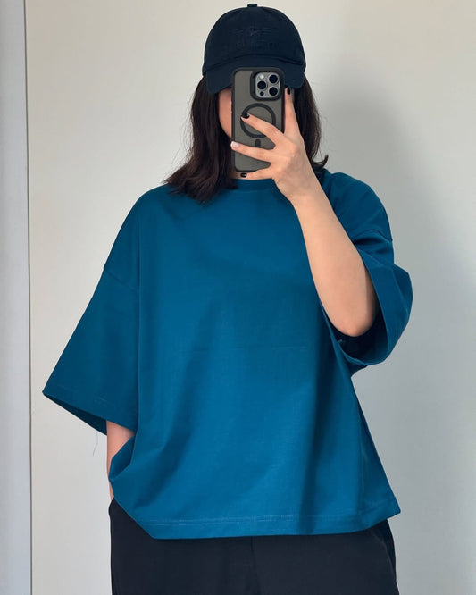 ZODIC Oversized Tee – Ocean Navy