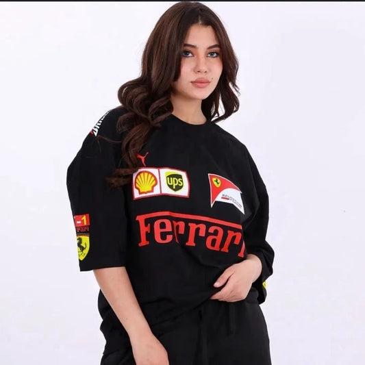 Ferrari Racing Tee -Black