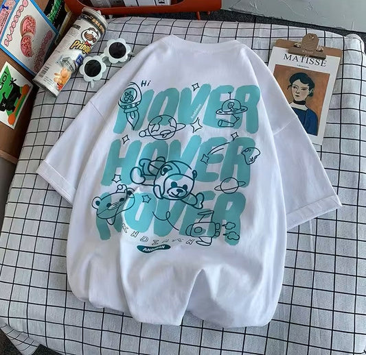 Hover Bear Graphic T-Shirt – Chill & Cozy