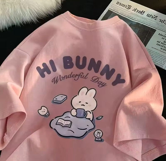 Pink- Hi Bunny Tee