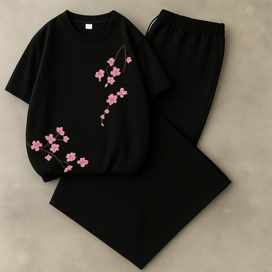 Pink Petals (Black) Combo