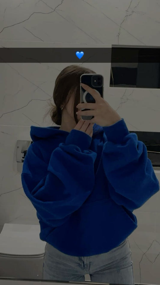 Royal Blue Zip-Up Hoodie