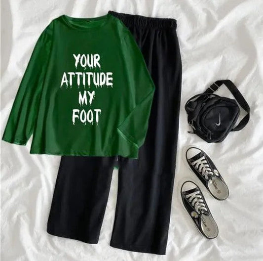 Your Attitude My Foot Combo -Green