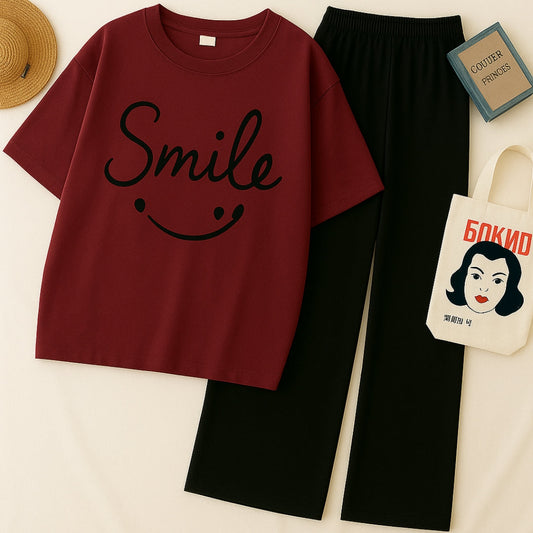 Smile burgundy combo