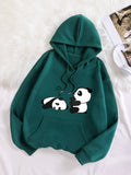 Panda Dreams Hoodie – Emerald Green