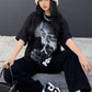 Monochrome Muse Streetwear Set – Graphic Tee & trouser combo