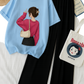 Girl with Pink Bag Casual Combo