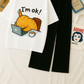 I'm OK Sleeping Cat Set- White