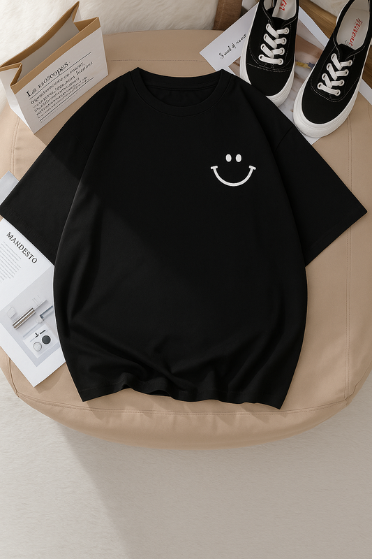 Crescent Bliss Tee – Black Serenity