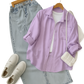 Lilac Button-Down Shirt 3-piece combo