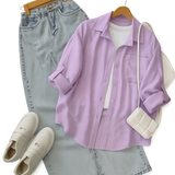 Lilac Button-Down Shirt 3-piece combo
