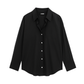 Black Button-Down Shirt