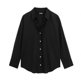 Black Button-Down Shirt