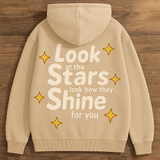 Beige Starry sky Hoodie