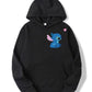 Blue Angel Stitch Hoodie – Adorable Black Hoodie