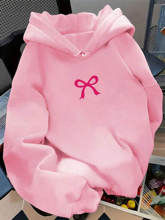 Cute Pink Bow Hoodie