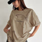 Inspire & Fly Beige Graphic Tee with Black Lounge Trousers (Beige) Combo