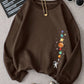Brown planets Graphic Sweatshirt