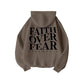 Khaki Faith Over Fear Hoodie