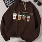 Happy Coffee Crewneck Sweatshirt – Cozy Brown