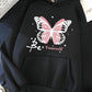 Be Yourself Butterfly Black Hoodie