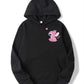 Pink Angel Stitch Hoodie – Cute Black Pullover