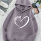 Heart in Bloom Hoodie – Lavender Purple