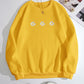 Yellow Daisy Embroidered Sweatshirt