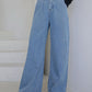 Light Blue Vintage Wide-Leg Jeans