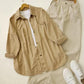 Beige Button-Down Shirt 3-piece combo