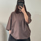 ZODIC Oversized Tee – Mocha Brown