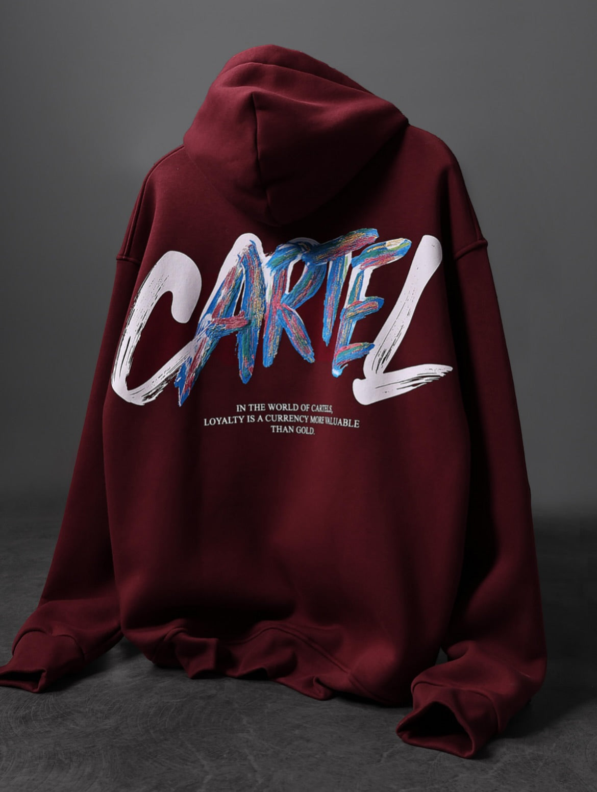 CARTEL Loyalty Statement Hoodie – Burgundy