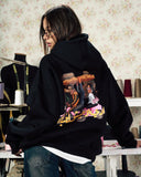 Urban Ride Graphic Hoodie – Black