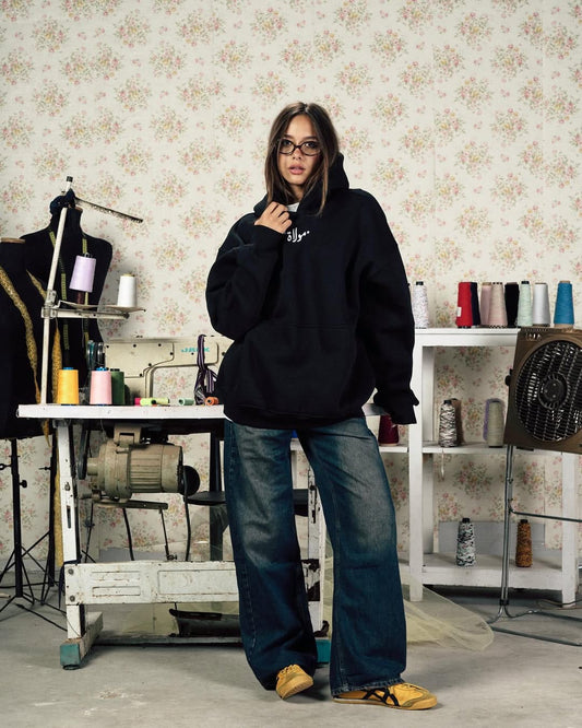 Urban Ride Graphic Hoodie – Black