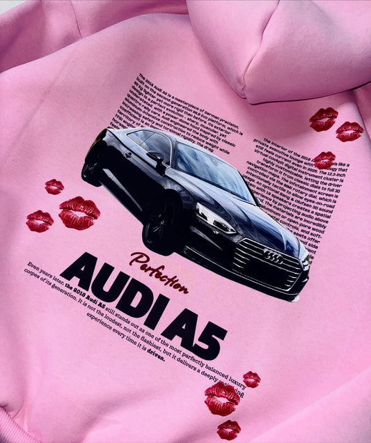 Pink Hoodie – Audi A5 Graphic Car Print