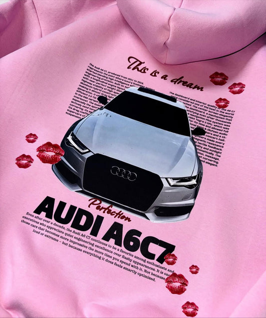Pink Hoodie – Audi A6 C7 Illustrated Car Graphic