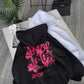 Black Hoodie – ‘Amor Amour’ Artistic Graffiti Print