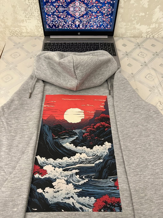 Japanese Wave Art Hoodie