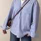 ZODIC Striped Button-Down Shirt with Crop Top & Pants 3-piece & 2-piece set