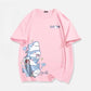 SHARK STACK Tee – Kawaii Ocean Vibes on pink