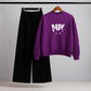 Dark Soul Purple Sweatshirt & Trouser Set